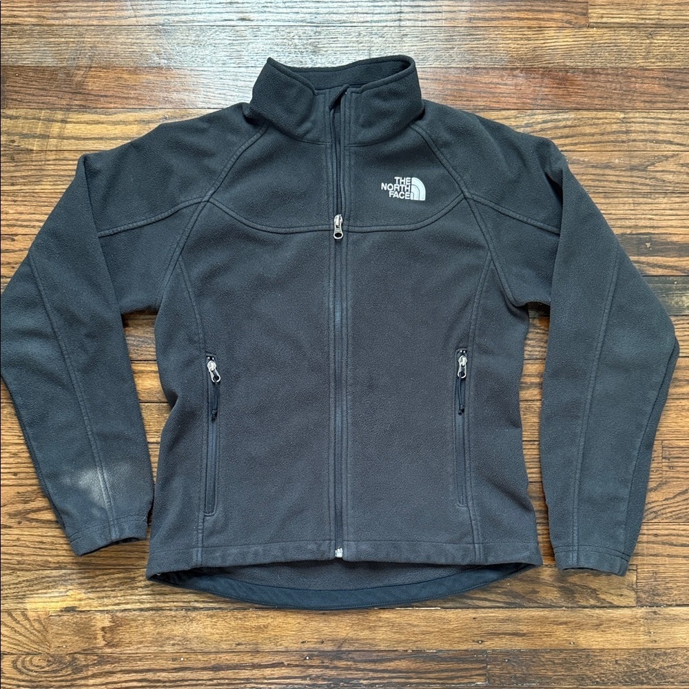 The North Face WindWall Fleece Jacket Women’s Size M Dark Gray - Picture 2 of 10